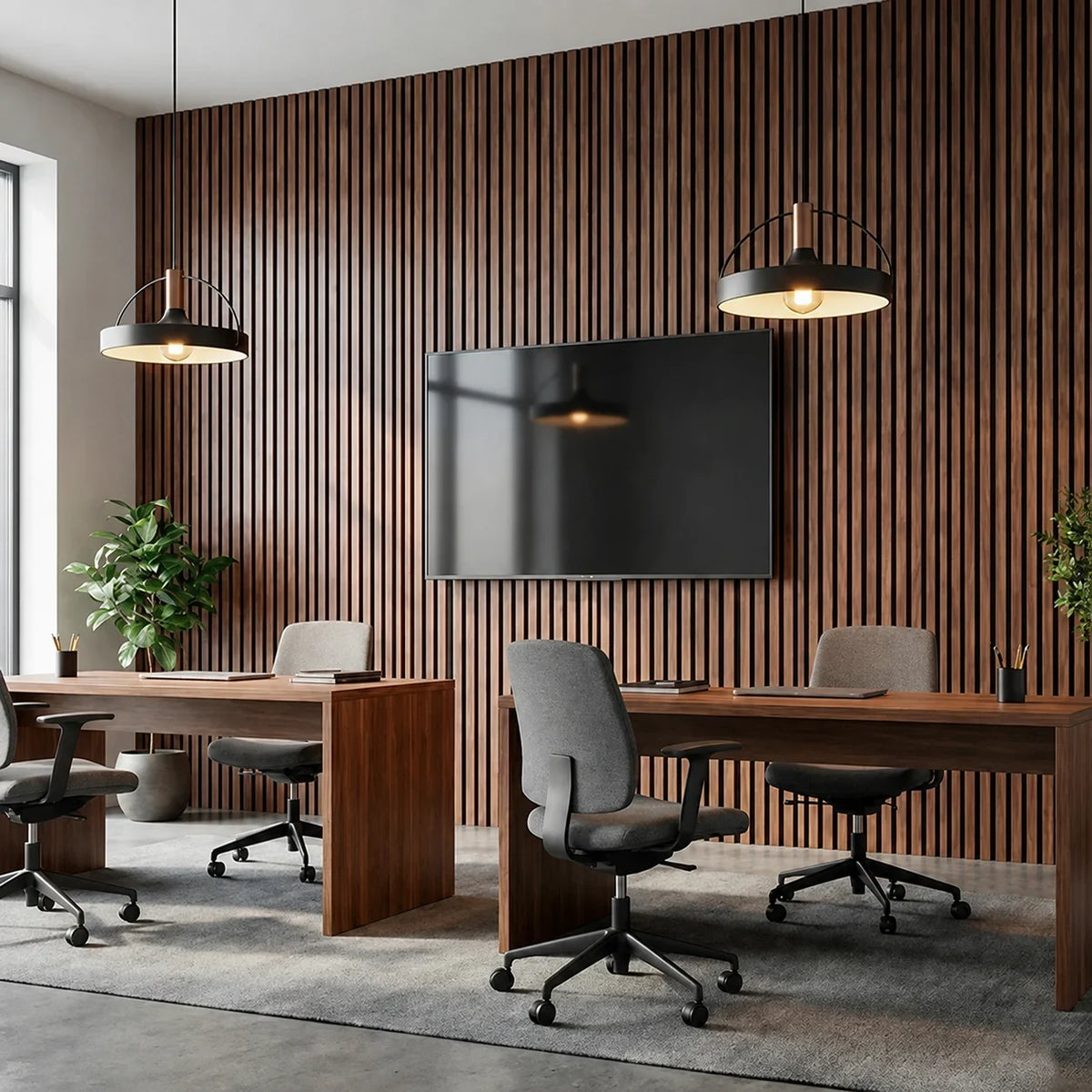 Akustik-Holzwandpaneel – Verwandeln Sie Ihren Raum in nur 30 Minuten – (270 cm x 110 cm)